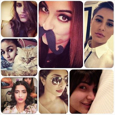 Bollywood actresses are more fun to follow on social media than the heroes.