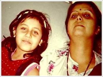 Rani Mukerji with her mother Krishna Mukherjee