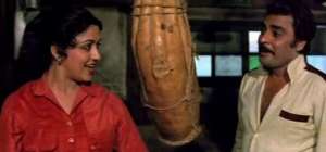 Sudhir with Hema Malini in 'Satte Pe Satta'