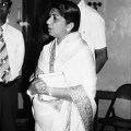 Lata Standing with classical musicians 1
