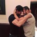 The picture that broke the internet yesterday. The Khan hug!