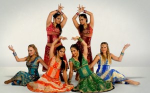 Students in a Bollywood dance academy in Australia