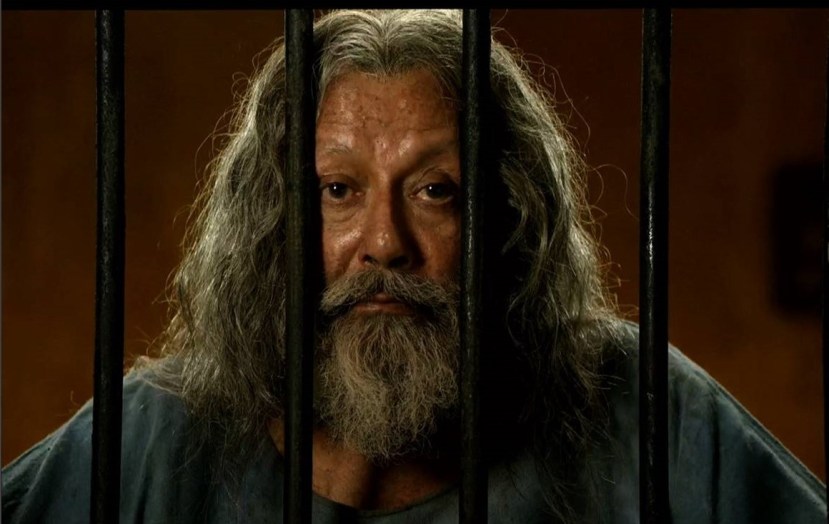 Pankaj Kapur in the title role of the film Toba Tek Singh